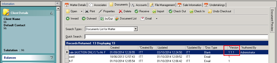 Problem Shared = Problem Halved: MatterSphere - Document versioning