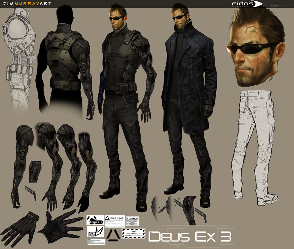 Jim Murray Art: Deus Ex characters