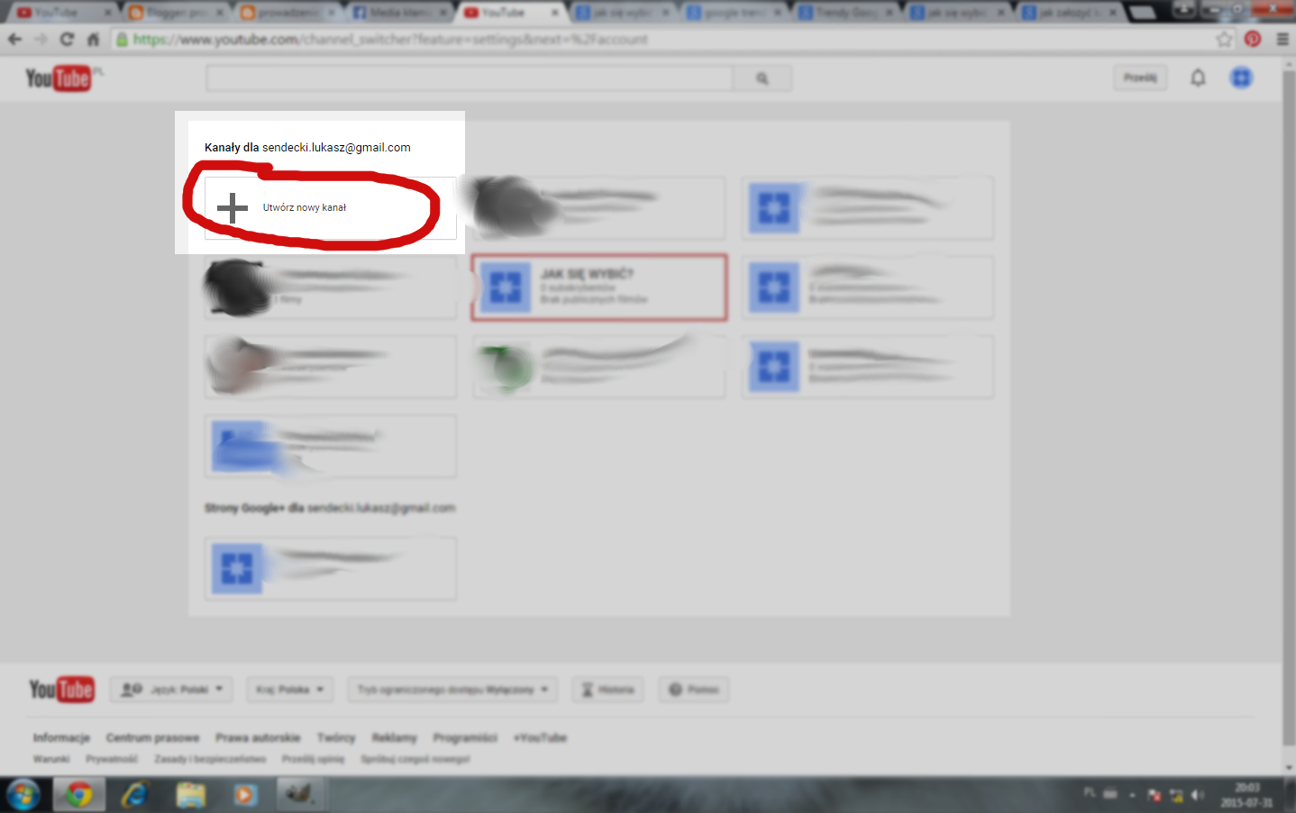JAK PORUSZA SI PO STRONACH KANA W W YOUTUBE visual data 8