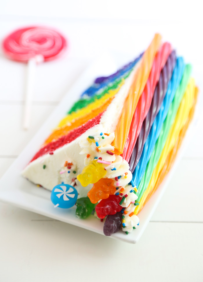 Rainbow Candy Cake | Sprinkle Bakes