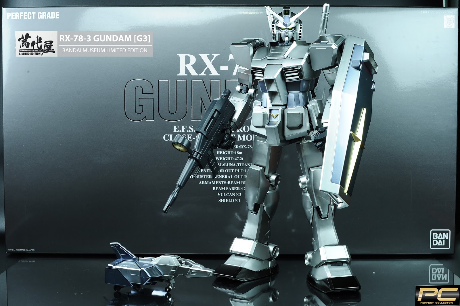 G-リミテッド: Gallery: PG 1/60 RX-78-3 Gundam G3 Plated Version 「Mobile Suit