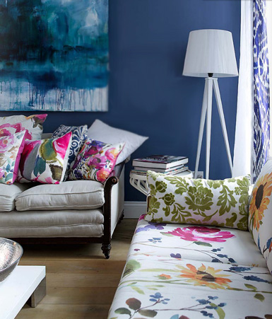 Salas con muebles de colores - Decoración de salas con estilo