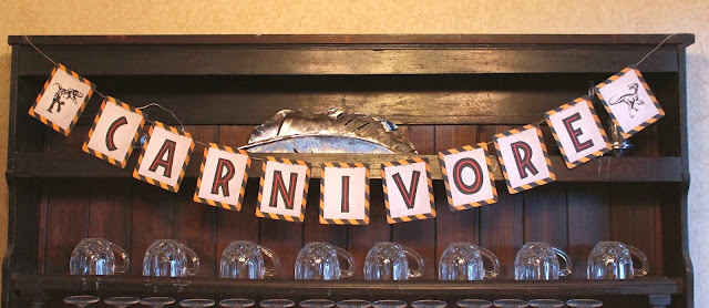 Free dinosaur (Jurrasic Park) party printables