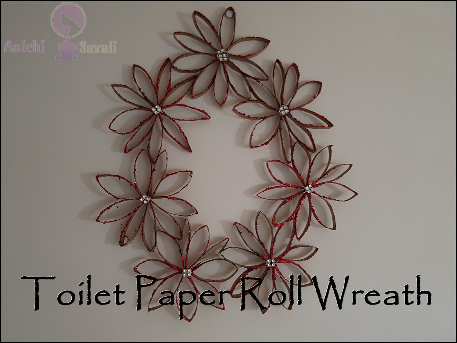 DIY Toilet Paper Roll Wreath Aaichi Savali