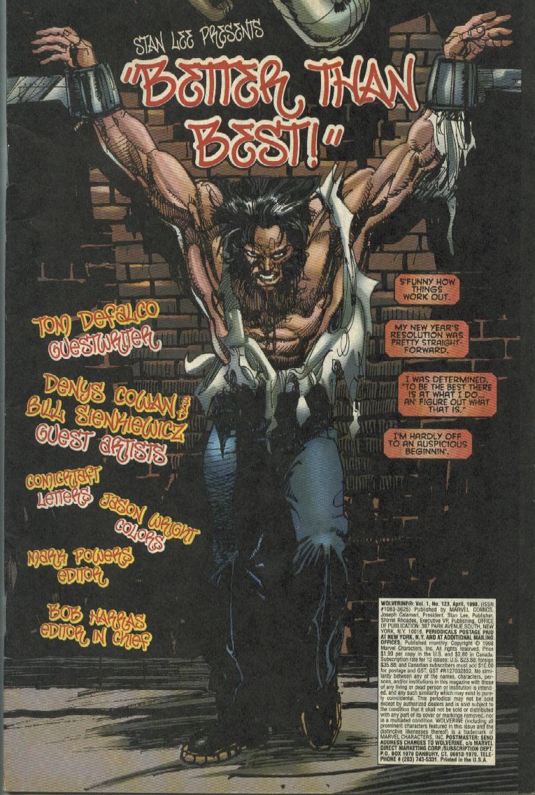 Read online Wolverine (1988) comic -  Issue #123 - 4