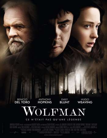 Poster Of The Wolfman 2010 Dual Audio 300MB BRRip 480p Free Download Watch Online downloadhub.in