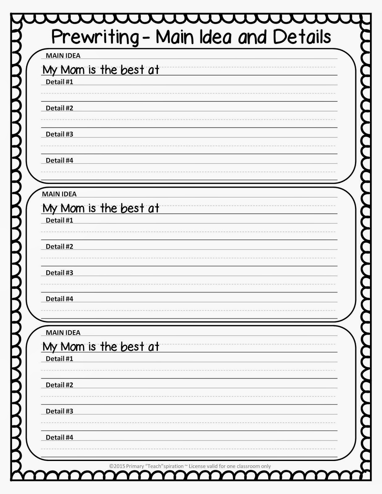 Main Idea And Details Second Grade Worksheets  1000 images about main idea and details on 