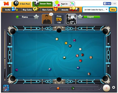 Mengisi Waktu Luang Internet Dengan Bermain Game 8 Ball Pool Facebook