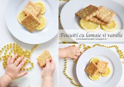 Biscuiti cu lamaie si vanilie