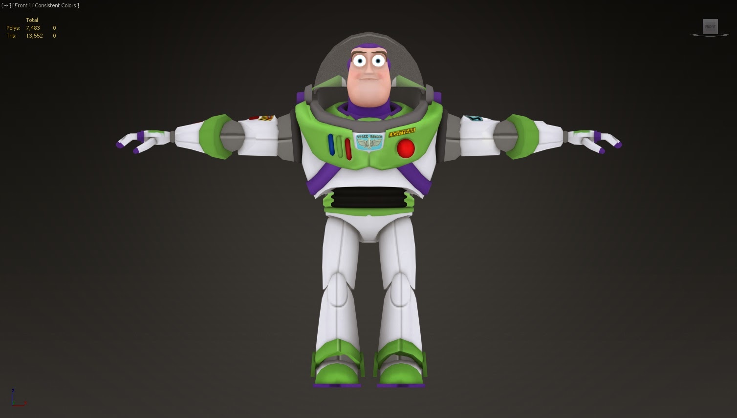 buzz lightyear from the back