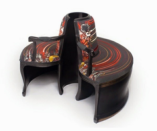 Lathe Chairs-the collection of chairs truly unusual design