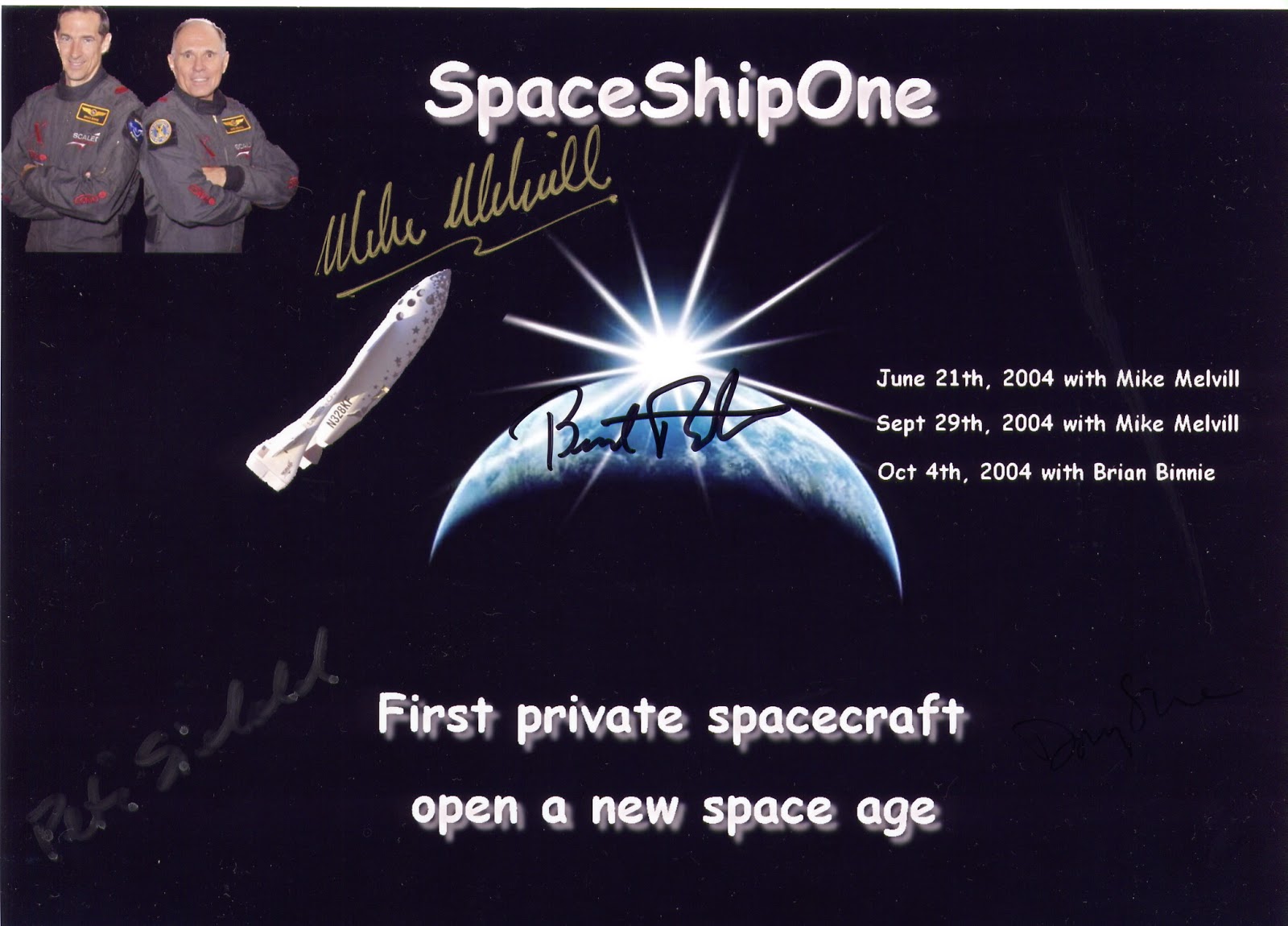 Space Quotes / Souvenirs d'espace: L'incroyable aventure de SpaceShipOne !