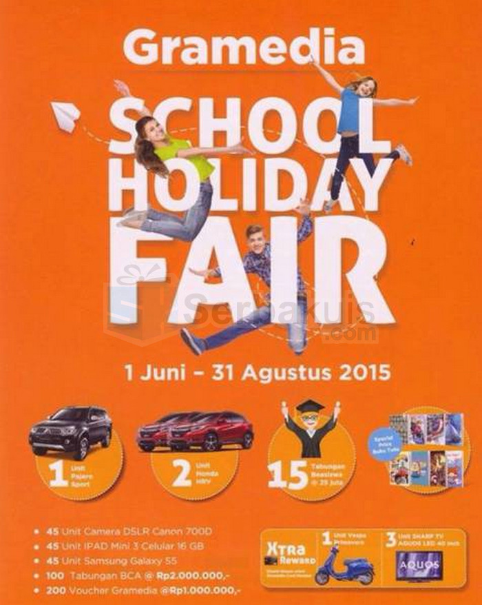 Undian Gramedia School Holiday Fair Hadiah 2 Honda HRV