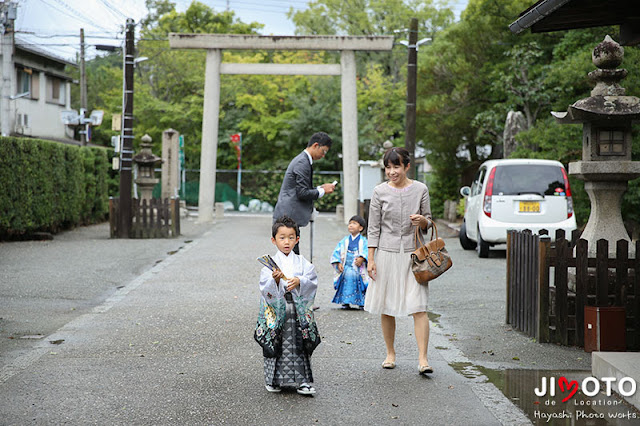 和歌山市矢宮神社の七五三の出張撮影