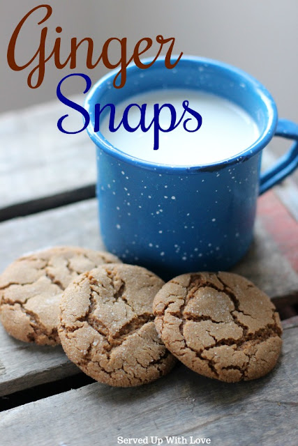 Ginger Snaps recipe from Served Up With Love