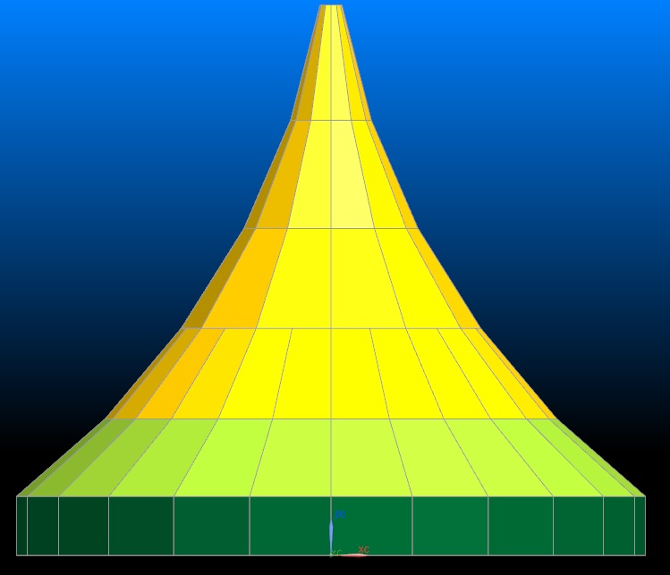 Gambar Sketsa rencana atap kubah