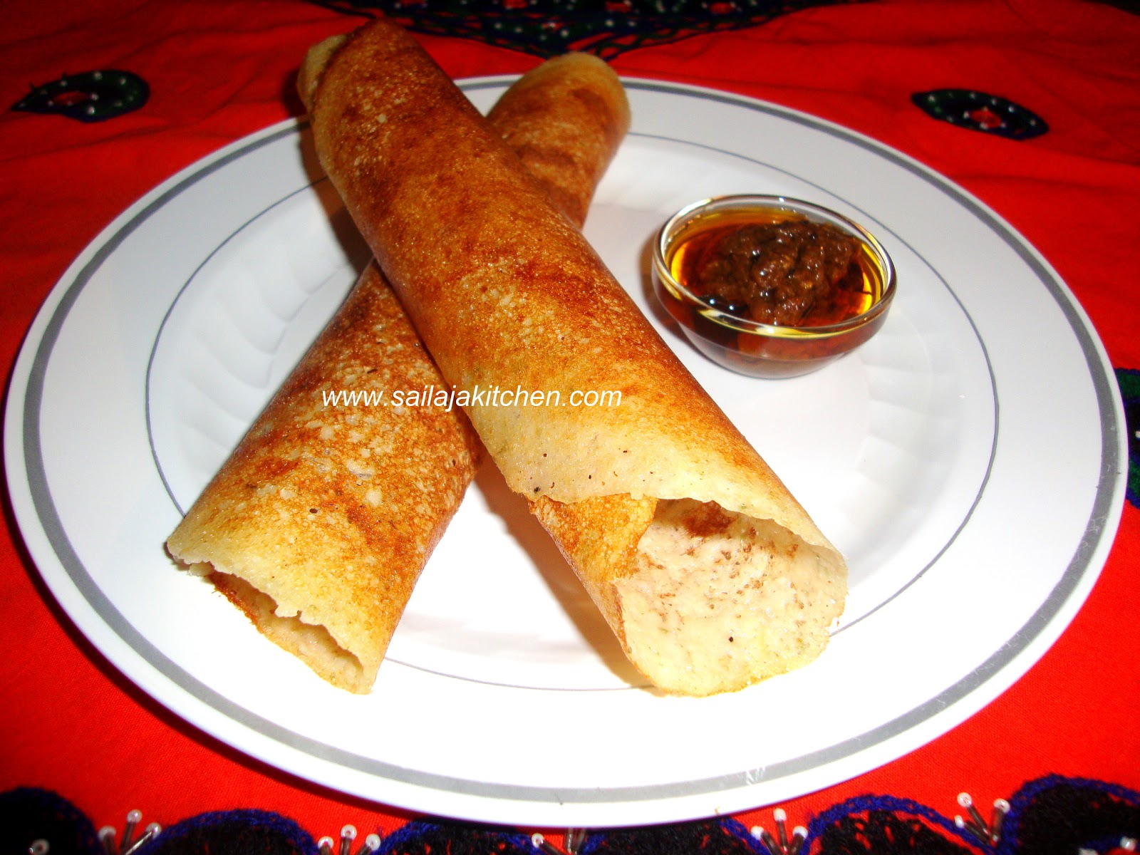 Sailaja Kitchen...A site for all food lovers! Brown Rice Dosa Recipe
