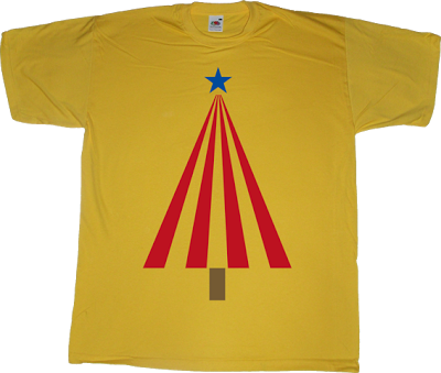 christmas tree catalonia catalan independence freedom t-shirt ephemeral-t-shirts  jaume creixell APM? Alguna Pregunta Més? fun