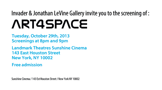 "Art4Space" New York City Movie Premiere - A film by Invader.