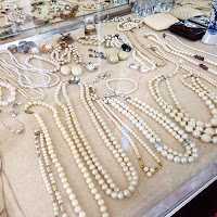 vintage necklaces, vintage pearl necklaces, Cleveland Street Flea Market