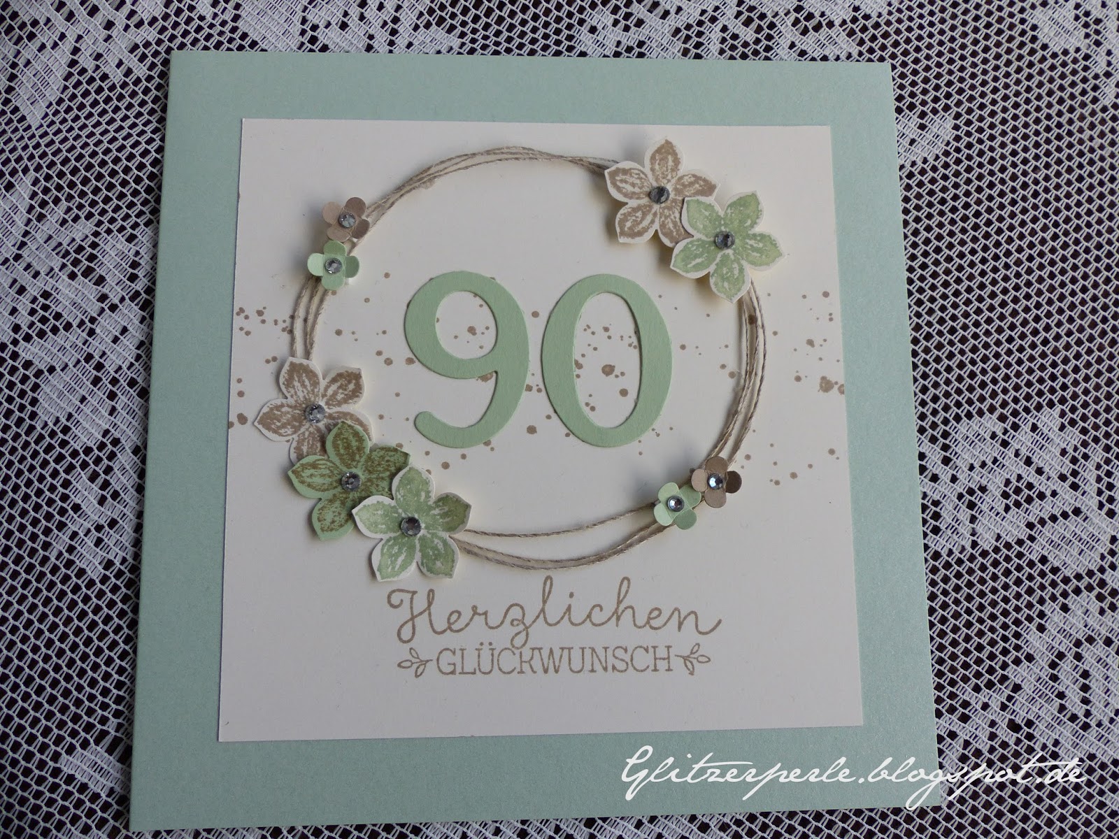 Glitzerperle: 90. Geburtstag Glitzerperle: 90. Geburtstag