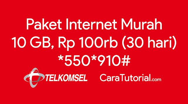 PROMO! Paket Internet Telkomsel 10GB Cuma 100rb Perbulan