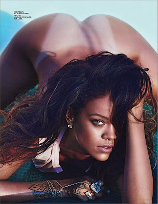 Rihanna goes topless for Lui magazine