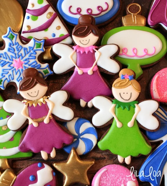 Sugar Plum Fairy Sugar Cookies -- a cookie decorating tutorial