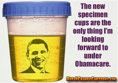 obama, obama jokes, conservative, tea party, stilton jarlsberg, hope n' change, hope and change, obamacare, specimen, cup, urine