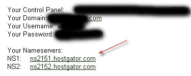 hostgator name server