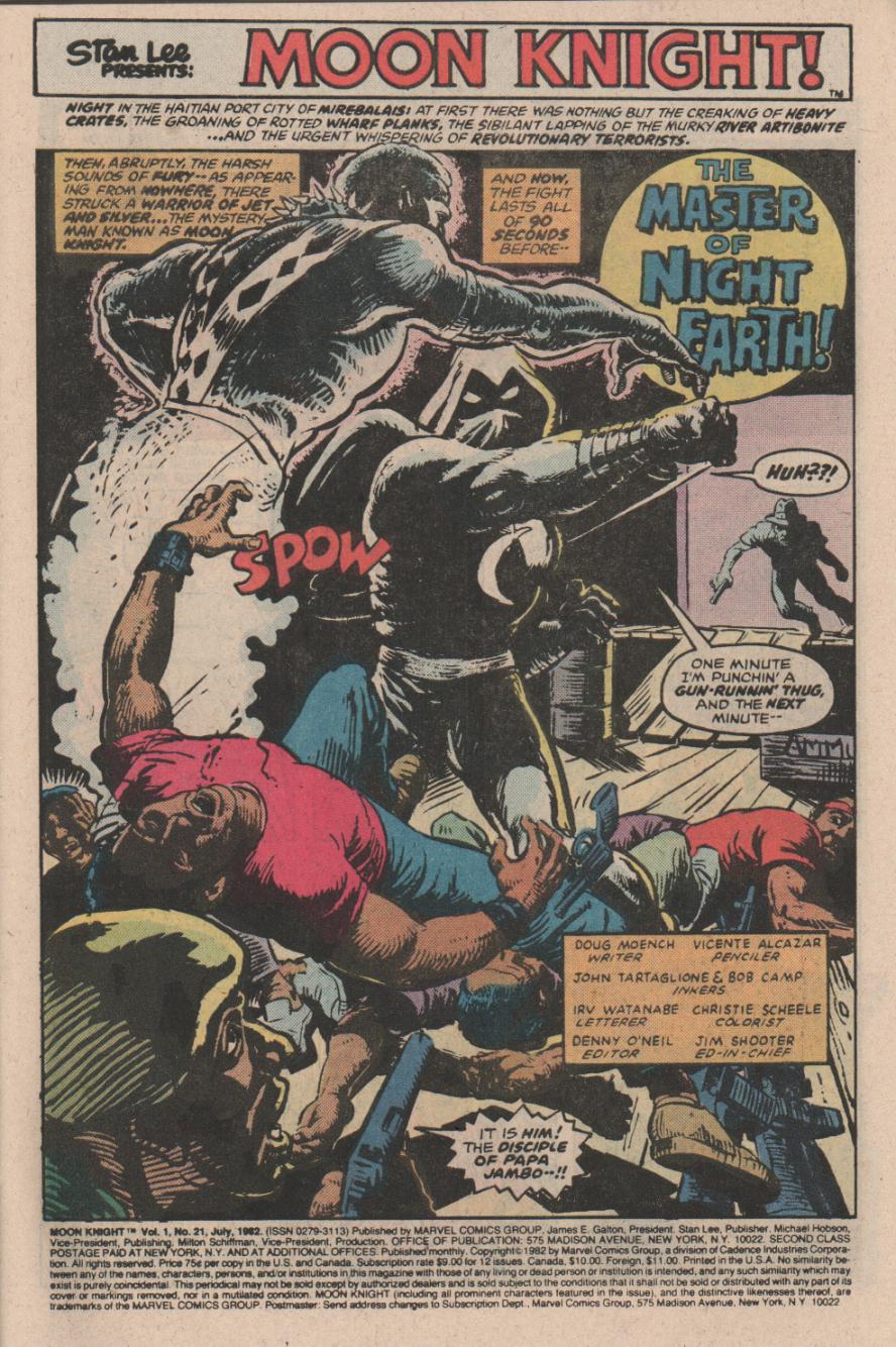 Read online Moon Knight (1980) comic -  Issue #21 - 2