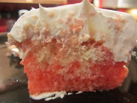 Strawberry poke cake