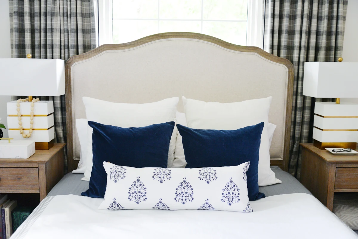 6 easy ways to bring summer into your home, summer decor, white blue bedding