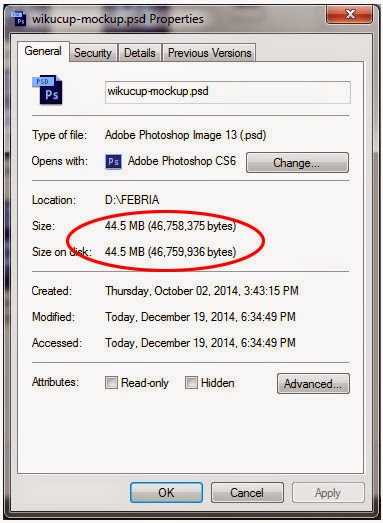 Ukuran file video Android