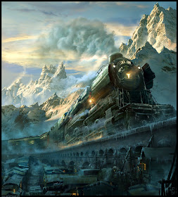 01-Arctic-Express-Raphael-Lacoste-Matte-Paintings-and-Concept-Worlds