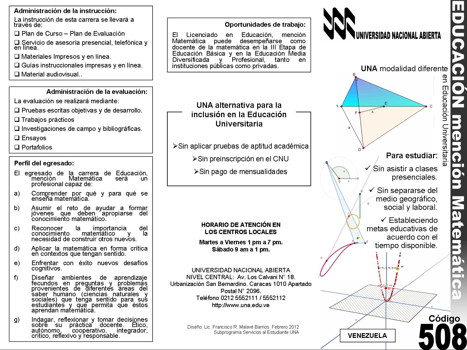 Educación mención Matemática