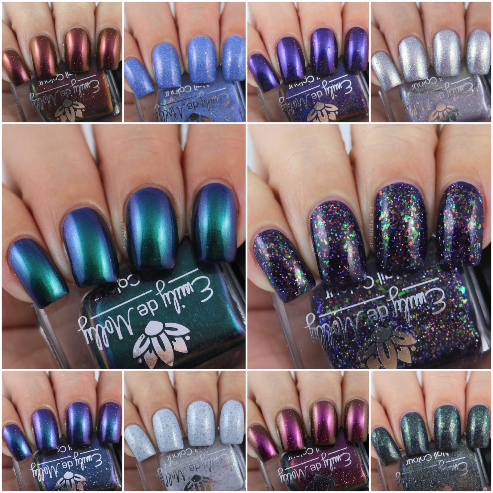 Emily de Molly March 2017 Releases - Swatches & Review by Olivia Jade Nails