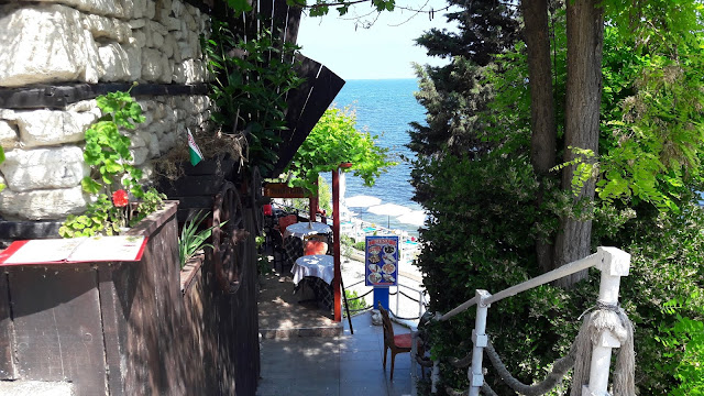 Beach restaurant in Nesebar Bulgaria