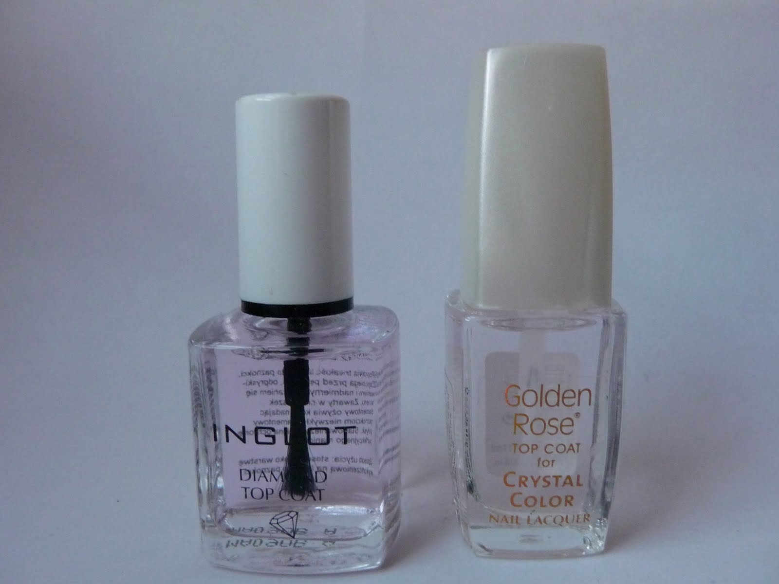 Kosmetyczne Remedium bitwa utwardzaczy INGLOT DIAMOND TOP COAT vs