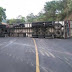 Acidente envolvendo carreta tombada bloqueia BR-282 em Cordilheira Alta, no Oeste de SC