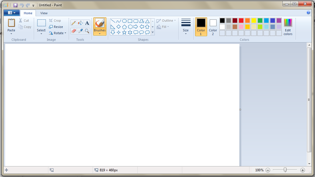 Какая команда запускает paint. Paint Windows 7. Окно Paint Windows 7. Интерфейс программы Paint. Графический редактор Paint.