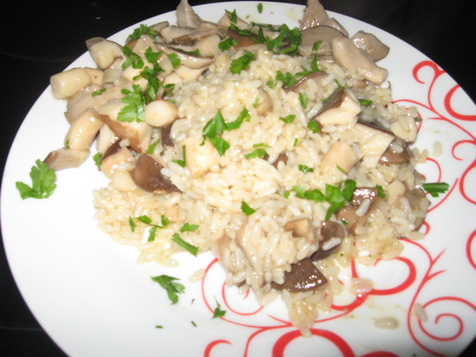 Terra degli ulivi Risotto con funghi cardoncelli