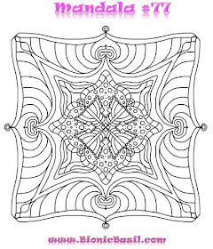 Mandalas on Monday #76 @BionicBasil Colouring With Cats Downloadable Picture free coloring free picture