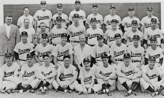 FINAL GAME 9/27 1953 ST. LOUIS BROWNS 8X10 TEAM PHOTO BASEBALL PAIGE MARION