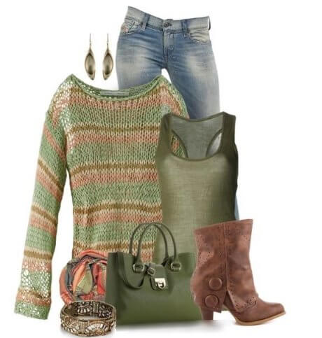 Collection green Jeans for Winter Collection ,style , green Jeans ,Winter