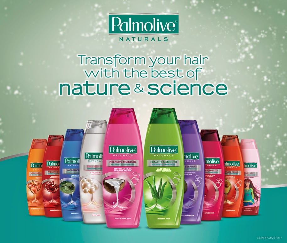 Woman In Digital Palmolive Naturals Shampoo and Conditioner
