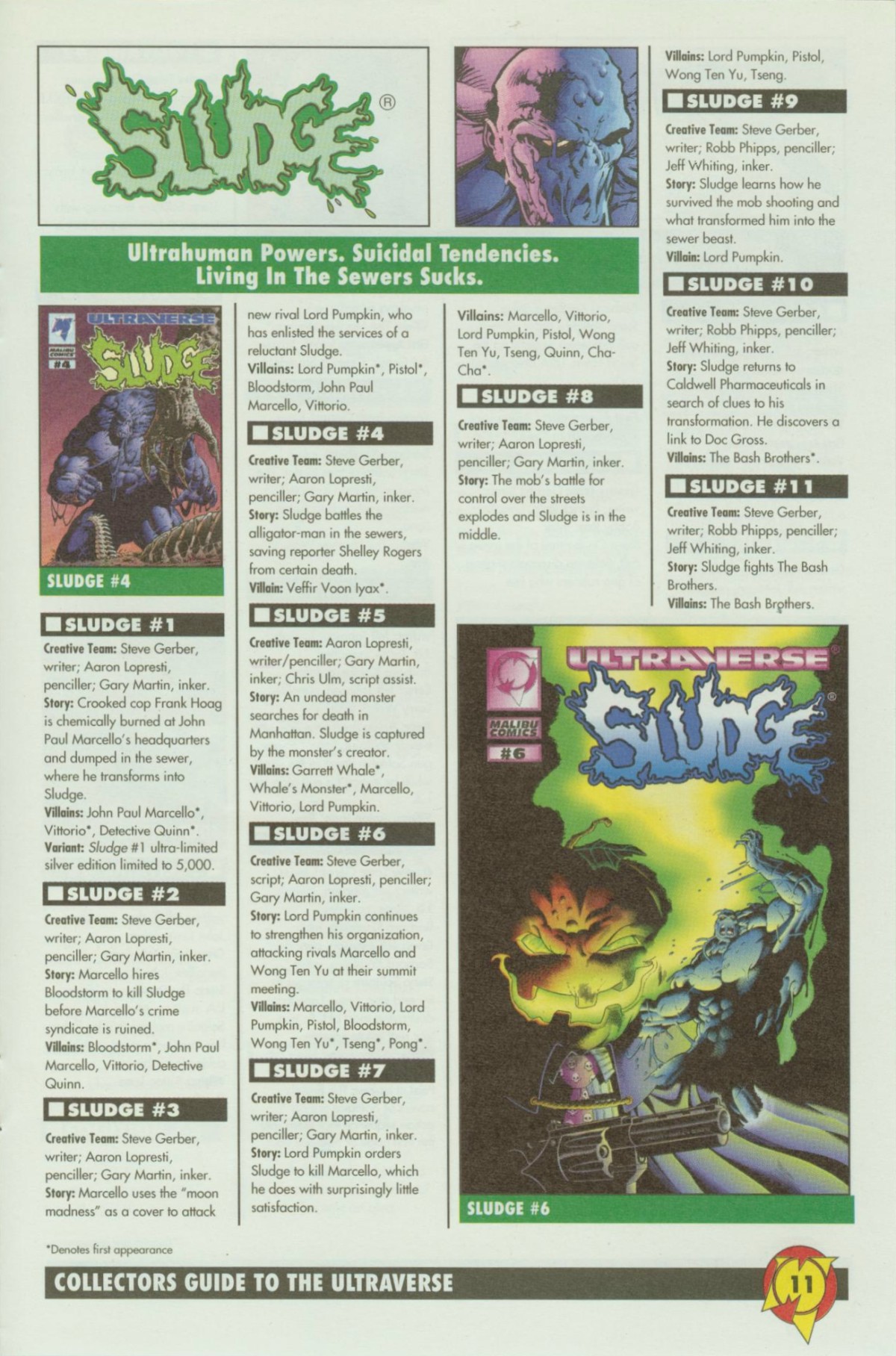Read online Collectors Guide to the Ultraverse comic -  Issue # Full - 11