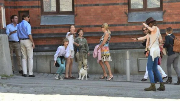 Swedish Princess Madeleine and her husband Chris O'Neill have spent time in Stockholm with Chris O'Neill's family.