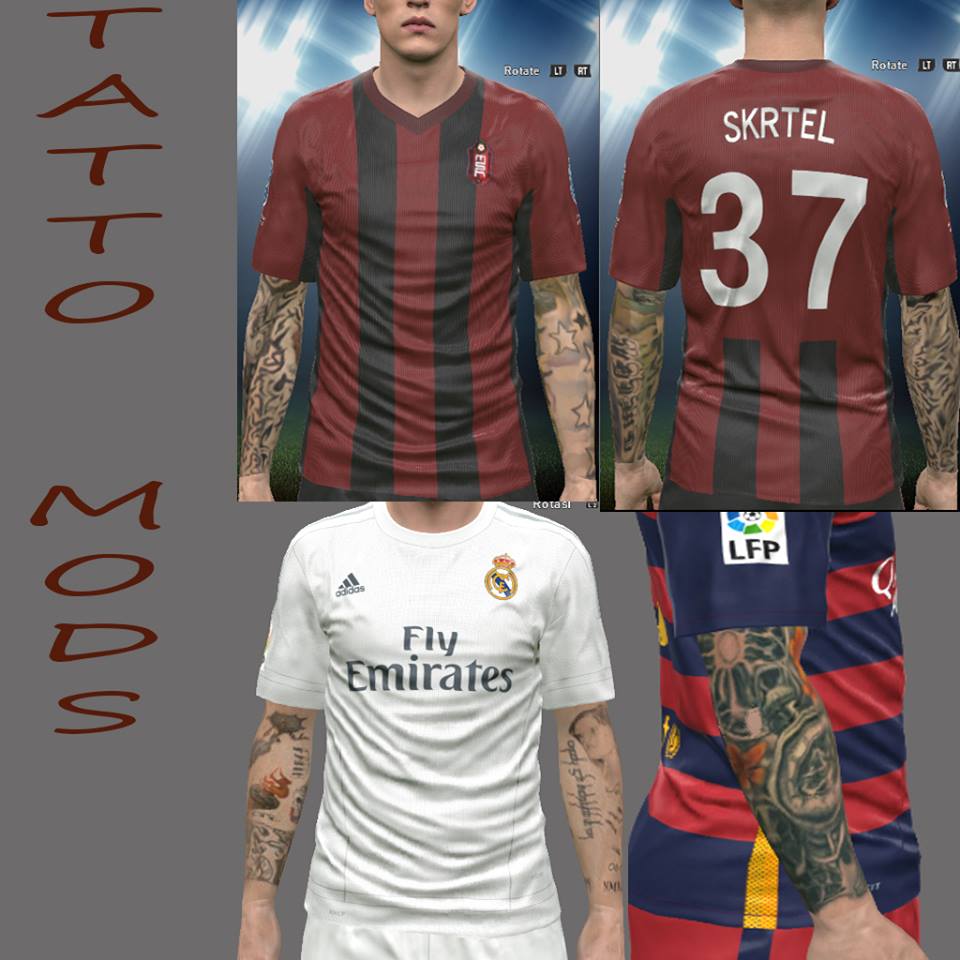 Tattoo mods pes. Pes kits as roma 02/03. пес 13 патчи. тату pes. Neymar pes 13 face.