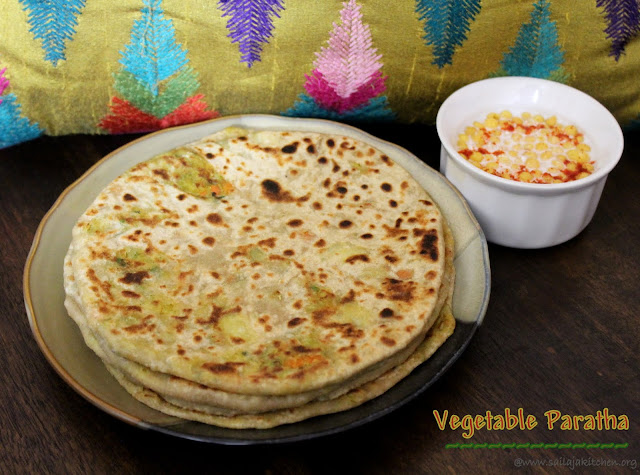 images of  Vegetable  Paratha / Mixed Vegetable Paratha / Stuffed Vegetable Paratha / Vegetable Stuffed Paratha 